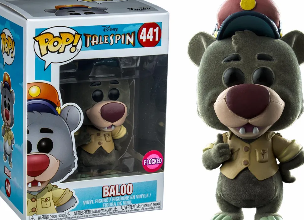 TaleSpin - Baloo Flocked Pop! Vinyl Figure