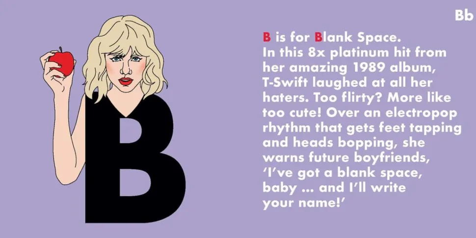 Taylor Swift - Legends Alphabet Hardcover Book