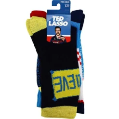 Ted Lasso - Icons Crew Socks 3-Pack (One Size Fits Most)