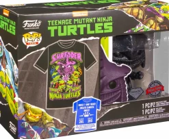 Teenage Mutant Ninja Turtles II: The Secret of the Ooze (1991) - Shredder Diamond Glitter Pop! Vinyl Figure & T-Shirt Box Set