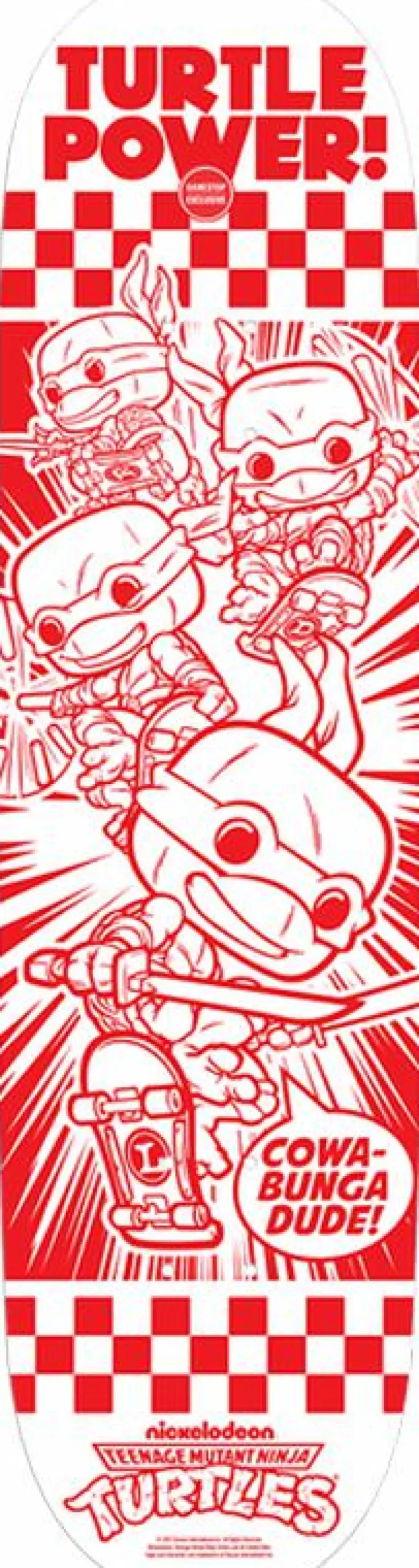Teenage Mutant Ninja Turtles - Turtle Power! Pop! Skateboard Deck (Popcultcha Exclusive)