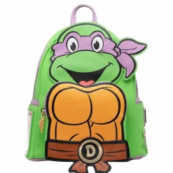Teenage Mutant Ninja Turtles - Donatello Cosplay 10" Faux Leather Mini Backpack