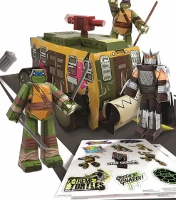 Teenage Mutant Ninja Turtles (TMNT) - Shellraiser Vehicle Pack Papercraft Activity Set