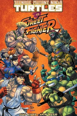 Teenage Mutant Ninja Turtles vs. Street Fighter by Paul Allor Trade Paperback Book