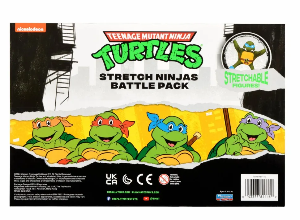 Teenage Mutant Ninja Turtles (1987) - Stretch Ninjas Battle Figure 6-Pack