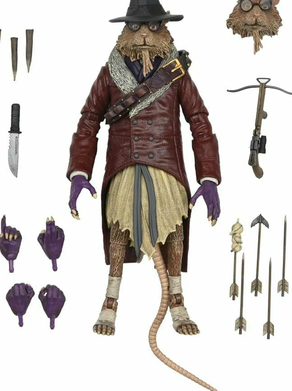 Teenage Mutant Ninja Turtles x Universal Monsters - Splinter as Van Helsing Ultimate 7" Scale Action Figure