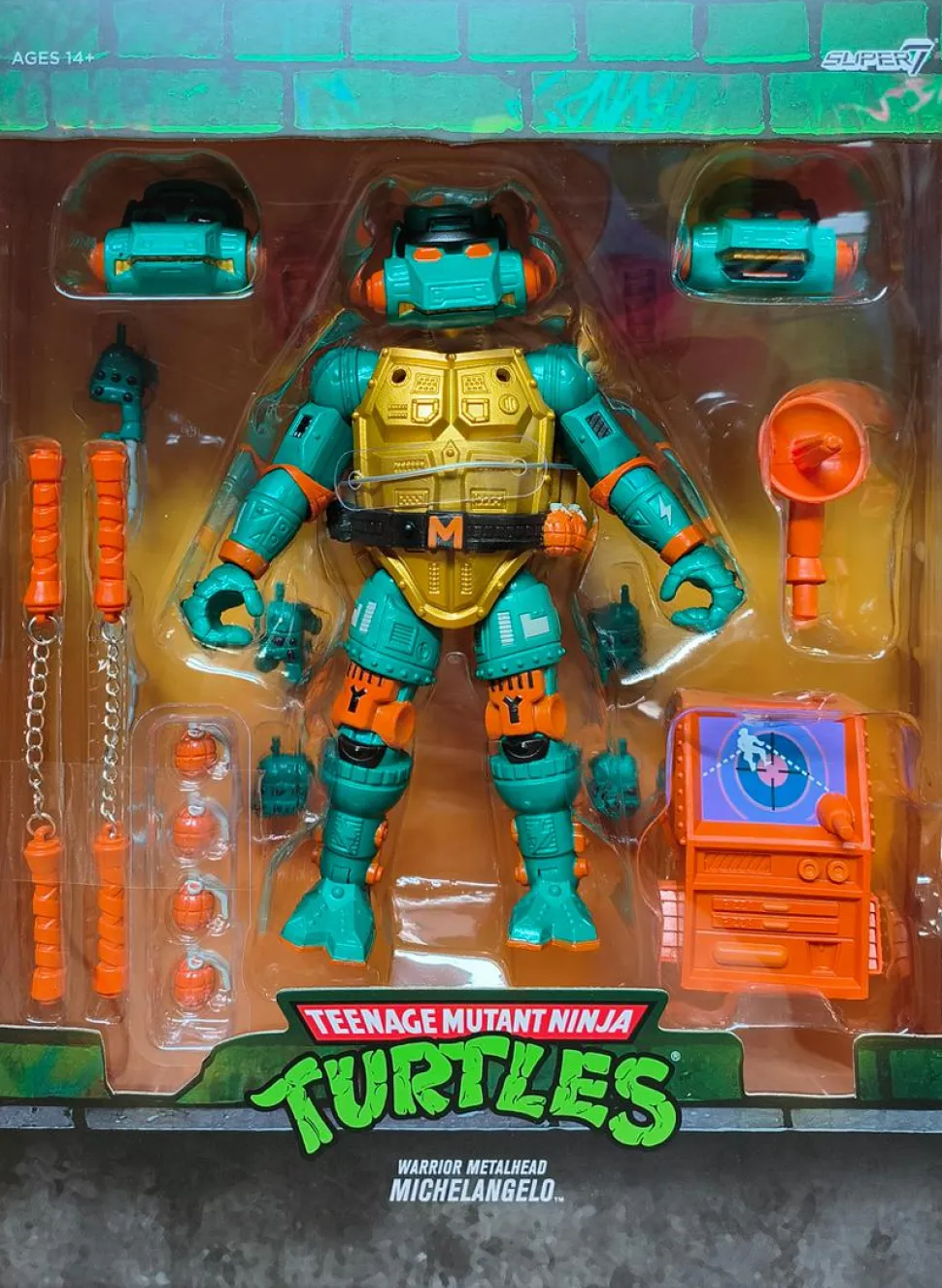 Teenage Mutant Ninja Turtles (1987) - Warrior Metalhead Michelangelo Ultimates! 7” Scale Action Figure (Wave 7)