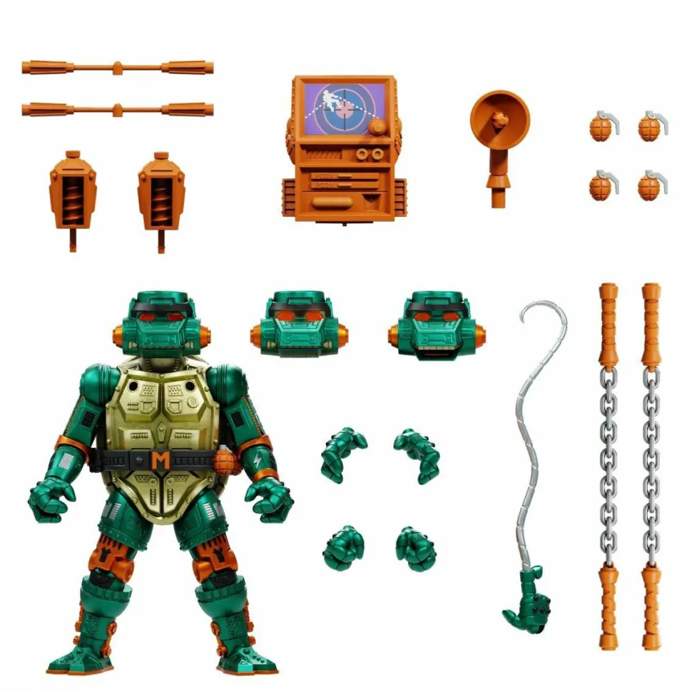 Teenage Mutant Ninja Turtles (1987) - Warrior Metalhead Michelangelo Ultimates! 7” Scale Action Figure (Wave 7)