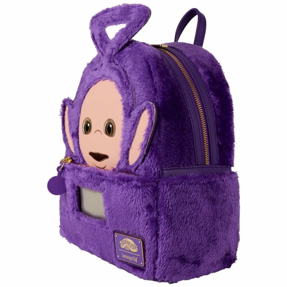Teletubbies - Tinky-Winky Plush Cosplay Light Up 10" Faux Leather Mini Backpack