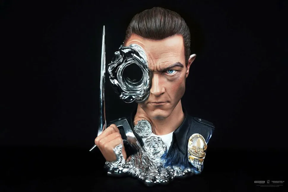 Terminator 2: Judgement Day - T-1000 Art Mask Deluxe Edition 1:1 Scale Life-Size Bust