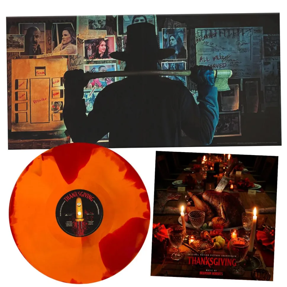 Thanksgiving - Original Motion Picture Soundtrack by Brandon Roberts LP Vinyl Record ("Pumpkin Pie & Blood" Swirl Coloured Vinyl)