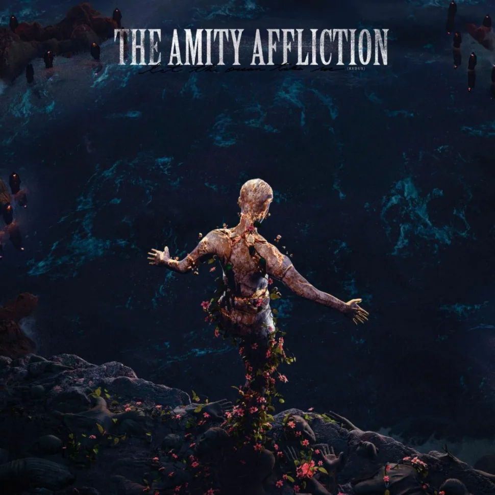 The Amity Affliction - Let The Ocean Take Me (Redux) LP Vinyl Record (Sea Blue with White Splatter Coloured Vinyl)