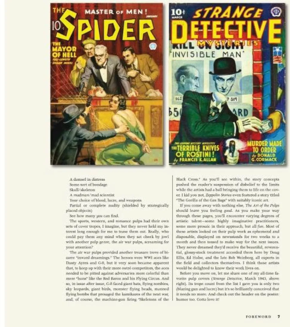 The Art of the Pulps - An Illustrated History Hardcover Book