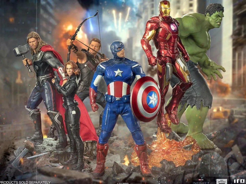 The Avengers - Captain America Battle of New York 1/10th Scale Statue