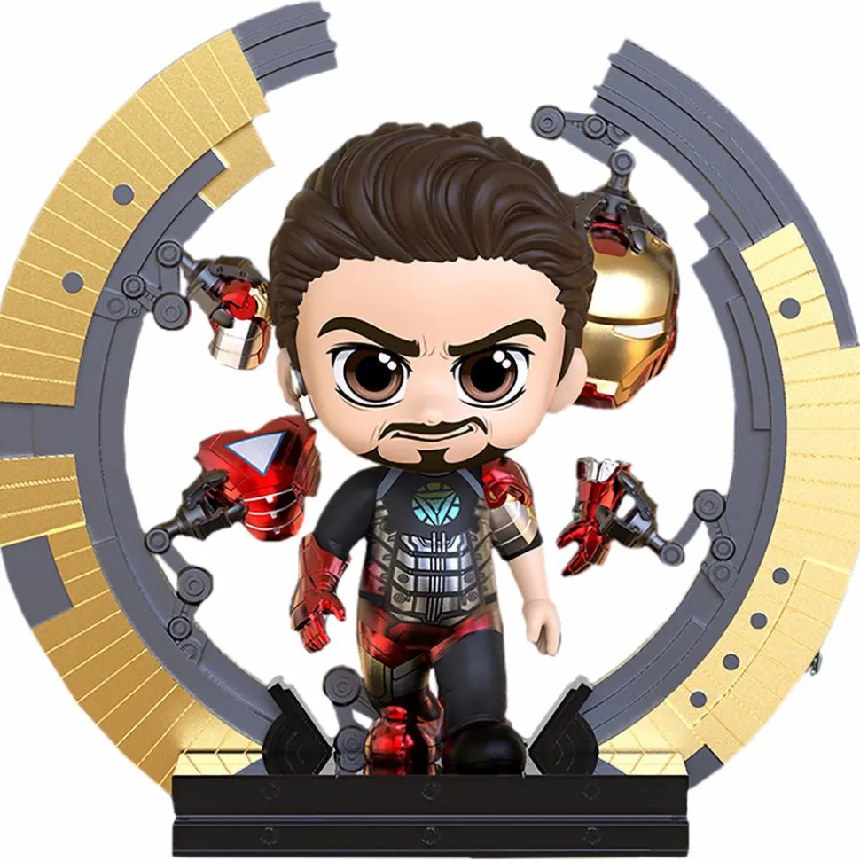 The Avengers - Iron Man Mark VI With Suit-Up Gantry Cosbaby (S) Hot Toys Figure