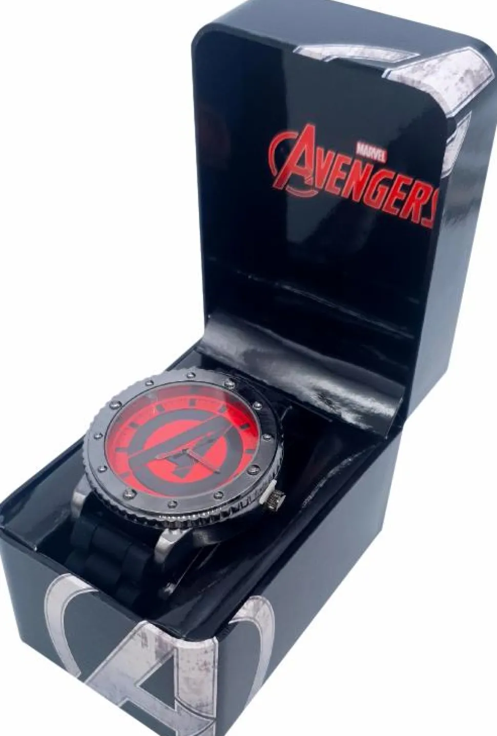 The Avengers - The Avengers Red Logo Silicone Band Watch (One Size)