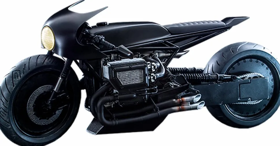 The Batman (2022) - Batcycle 1/6th Scale Hot Toys Action Figure Vehicle Accessory