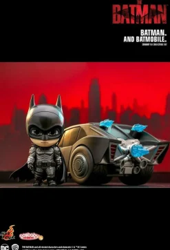 The Batman (2022) - Batman and Batmobile Cosbaby (S) Hot Toys Figure Set