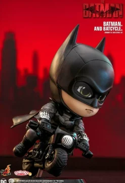 The Batman (2022) - Batman and Batcycle Cosbaby (S) Hot Toys Figure Set