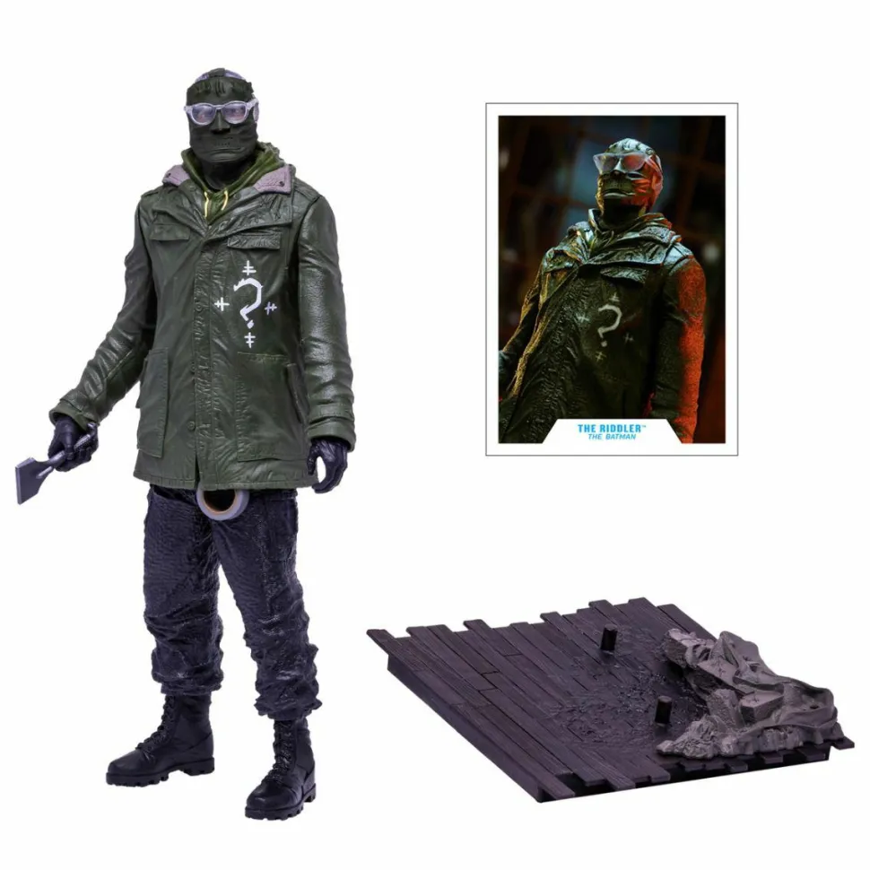 The Batman (2022) - The Riddler DC Multiverse 12” Posed PVC Statue