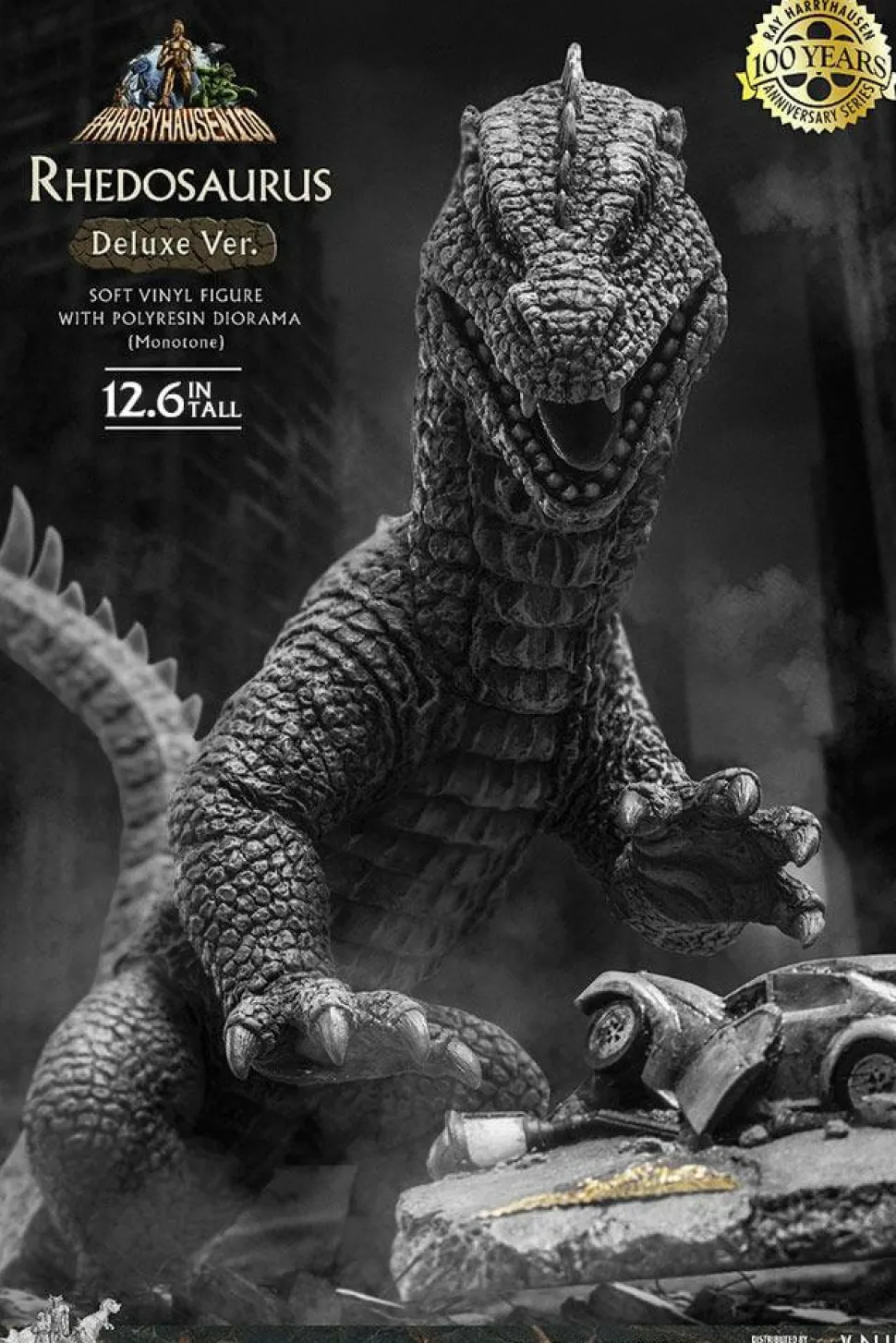 The Beast from 20,000 Fathoms (1953) - Rhedosaurus Mono Version Deluxe 12” Vinyl Statue