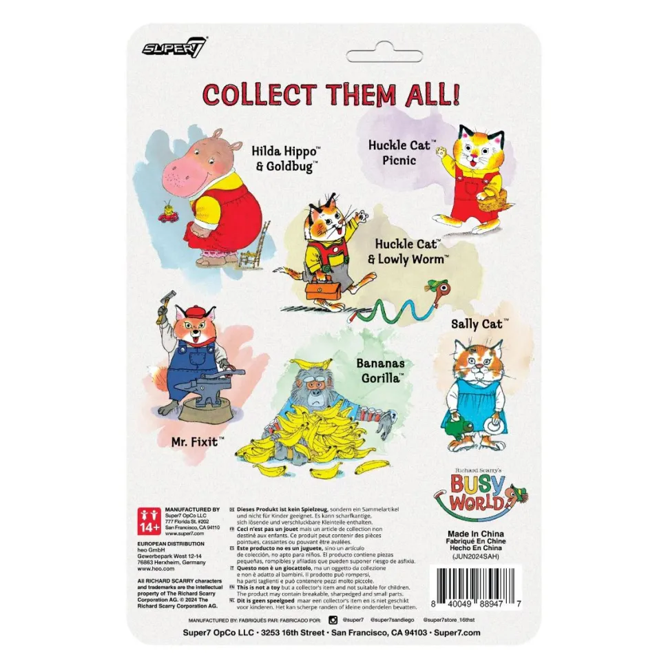The Busy World of Richard Scarry - Mr. Fixit ReAction 3.75" Action Figure (Wave 2)
