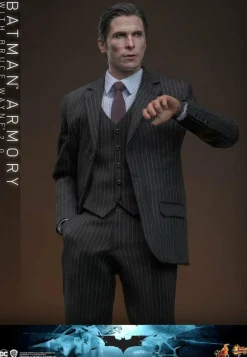 The Dark Knight (2008) - Batman Armory with Bruce Wayne (2.0) 1/6th Scale Hot Toys Action Figure Set