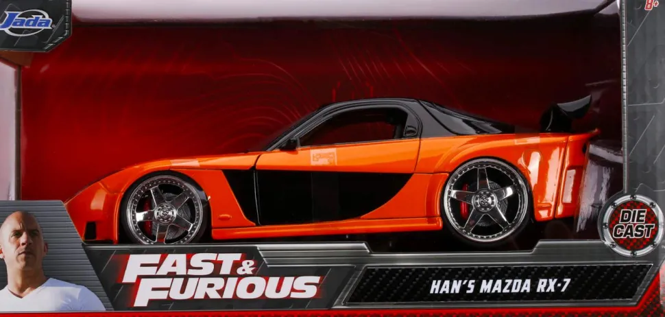 The Fast and the Furious: Tokyo Drift - Han’s 1997 Mazda RX-7 1/24th Scale Metals Die-Cast Vehicle Replica