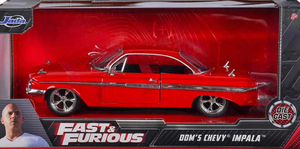 The Fate of the Furious - Dom’s 1961 Chevrolet Impala Sport Coupe 1/24th Scale Metals Die-Cast Vehicle Replica