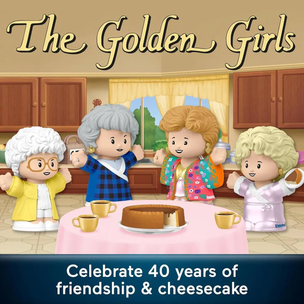 The Golden Girls - Late Night Cheesecake 40th Anniversary Little People Collector Figure 4-Pack