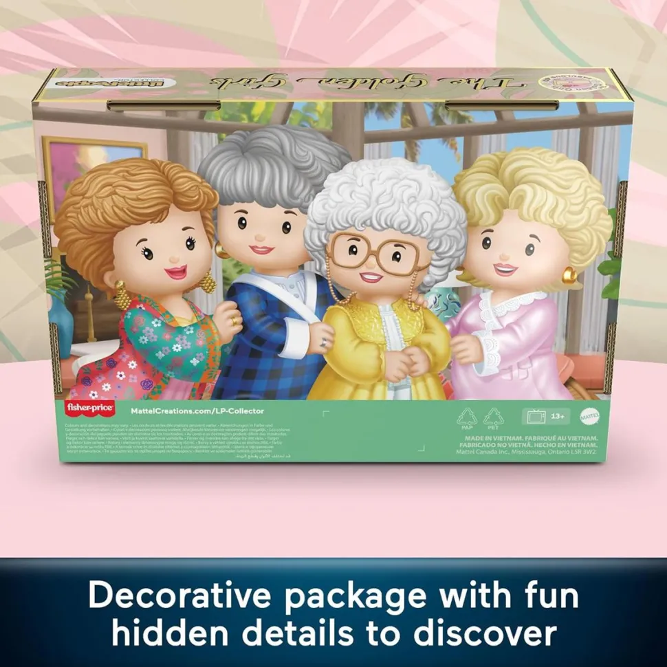 The Golden Girls - Late Night Cheesecake 40th Anniversary Little People Collector Figure 4-Pack