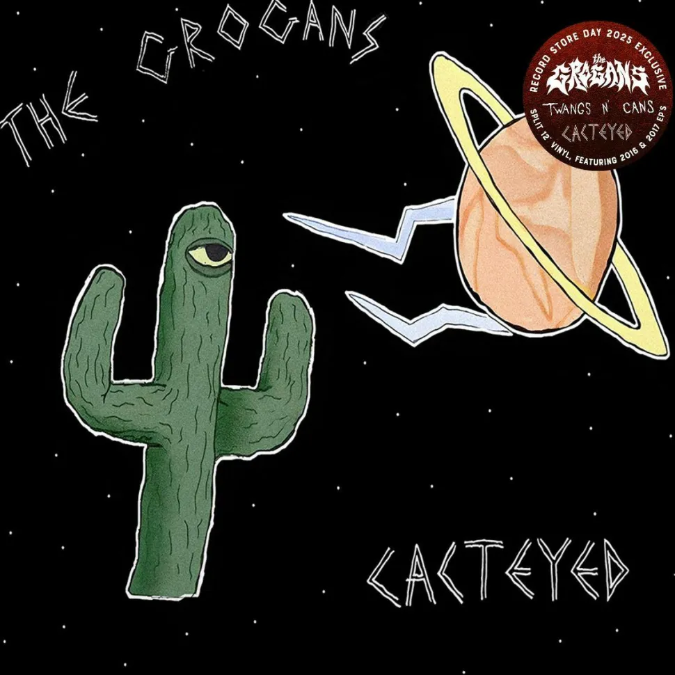 The Grogans - Twangs n’ Cans / Cacteyed Split EP Vinyl Record (2025 Record Store Day Exclusive Red Coloured Vinyl)