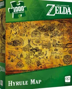 The Legend of Zelda - Hyrule Map 1000 Piece Jigsaw Puzzle