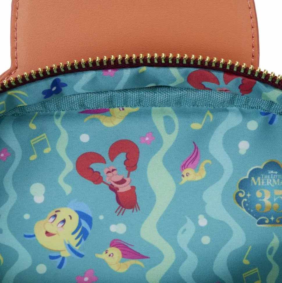 The Little Mermaid (1989) - 35th Anniversary Sebastian 8" Faux Leather Crossbuddy Bag