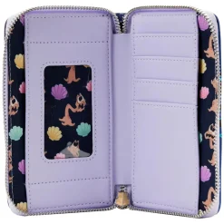 The Little Mermaid (1989) - Ursula Lair Glow in the Dark 4” Faux Leather Zip-Around Wallet