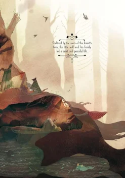 The Little Red Wolf by Amelie Flechais Paperback Book