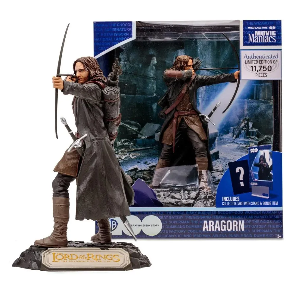 The Lord of the Rings - Aragorn WB100 Movie Maniacs 6" Scale Posed Figure