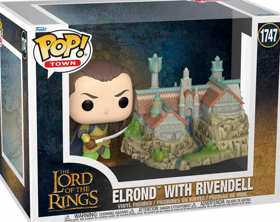 The Lord of the Rings - Elrond with Rivendell Pop! Town Vinyl Figure