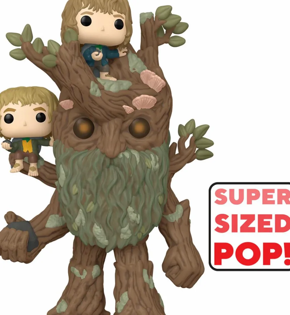 The Lord of the Rings - Treebeard with Merry & Pippin 6" Super Sized Pop! Vinyl