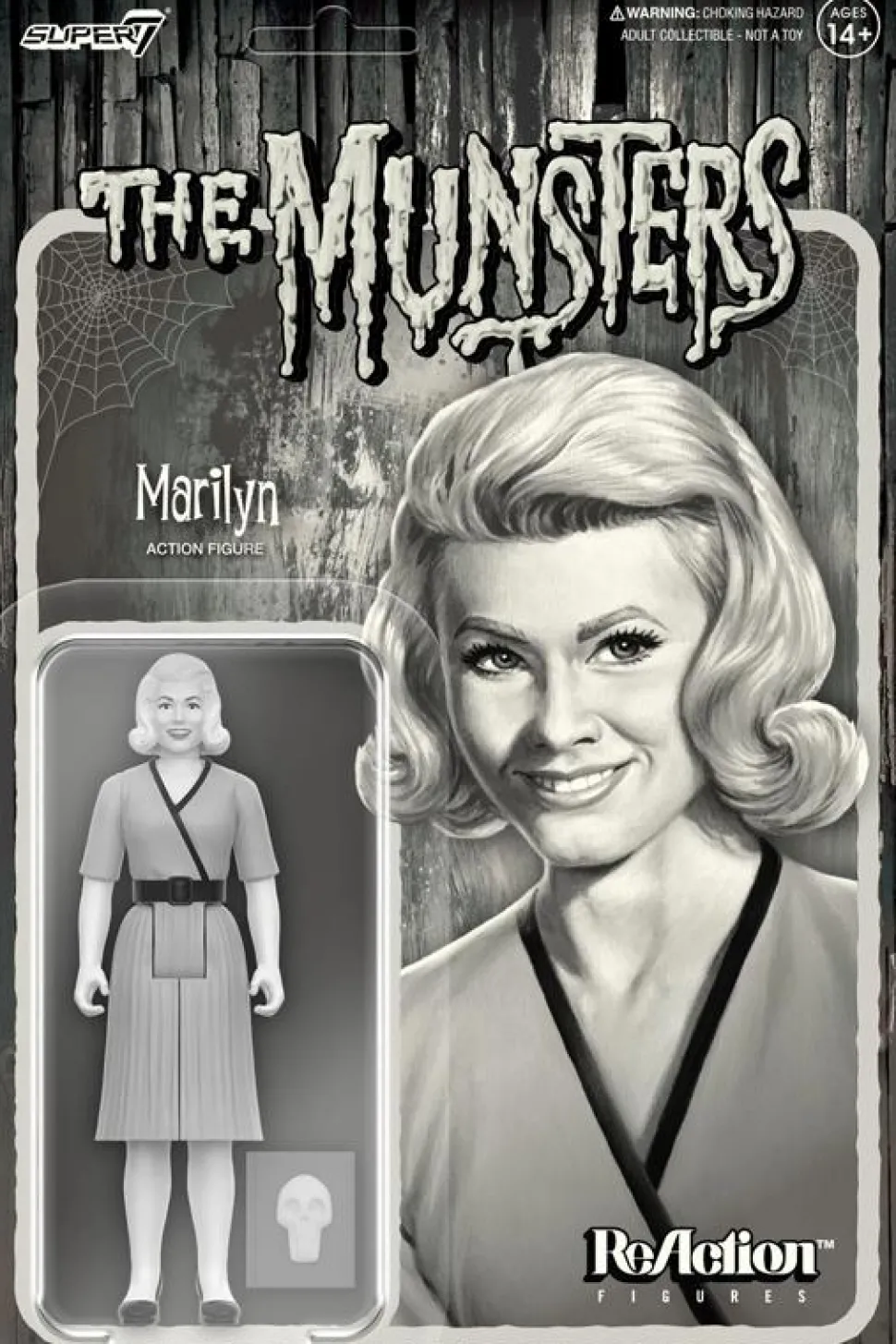 The Munsters - Marilyn Munster (Greyscale) ReAction 3.75" Action Figure