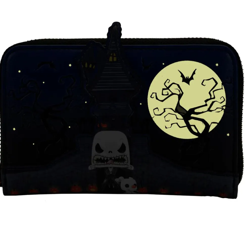 The Nightmare Before Christmas - Pop! Jack Skellington 4” Faux Leather Zip-Around Wallet