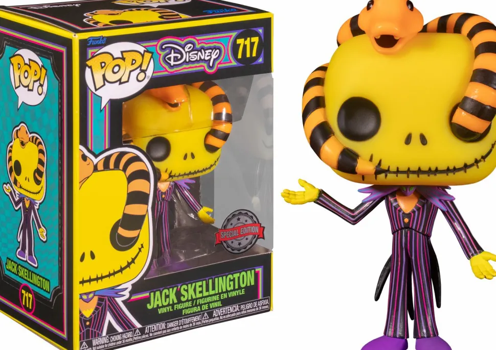 The Nightmare Before Christmas - Blacklight Santa Jack Is Coming To Pop! Vinyl Bundle (Set of 7)
