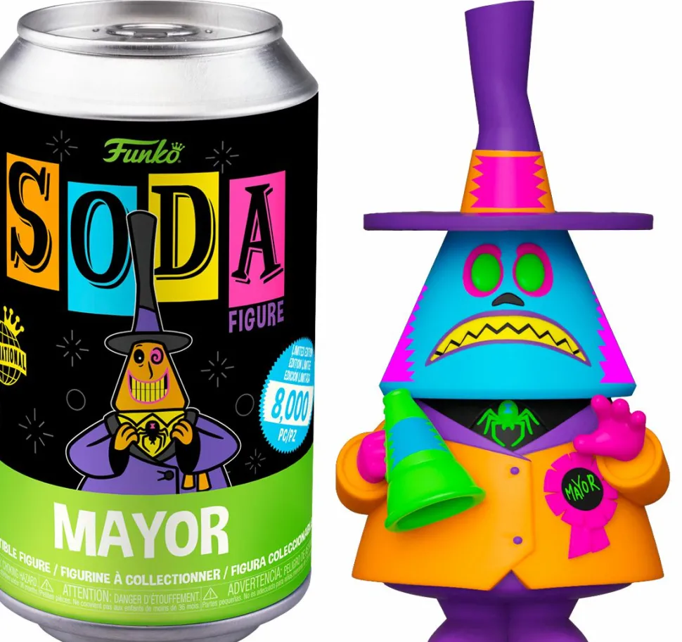 The Nightmare Before Christmas - Mayor Blacklight Vinyl SODA Figure in Collector Can (International Edition)