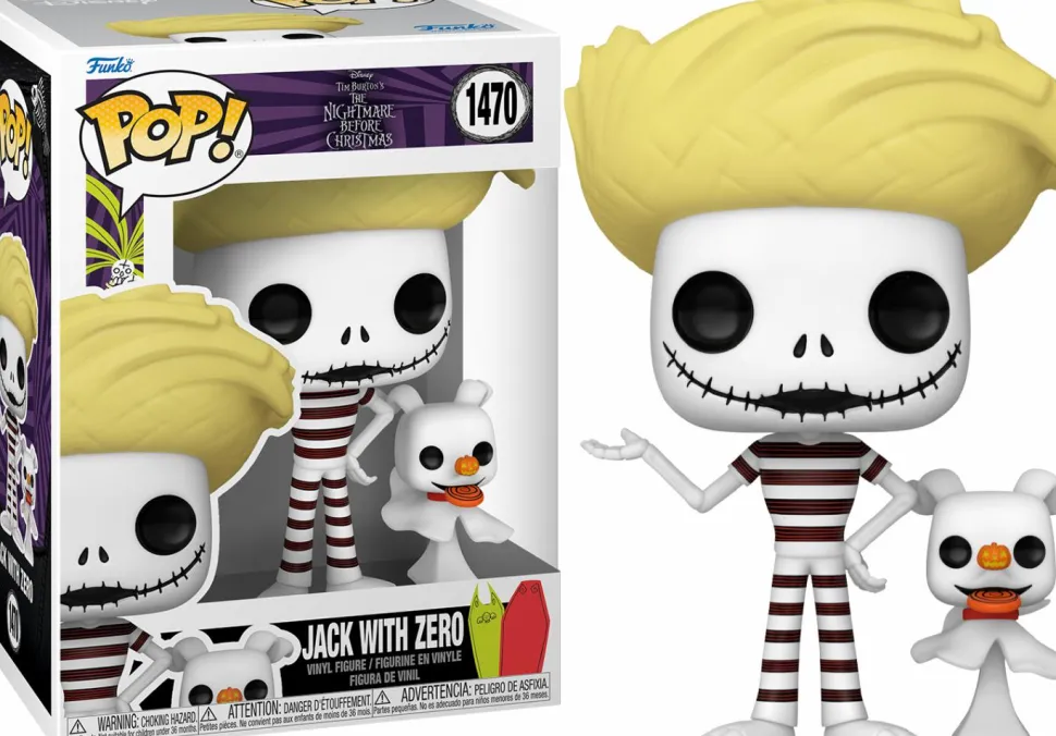The Nightmare Before Christmas - Jack Skellington with Zero at the Beach Pop! Vinyl Figure