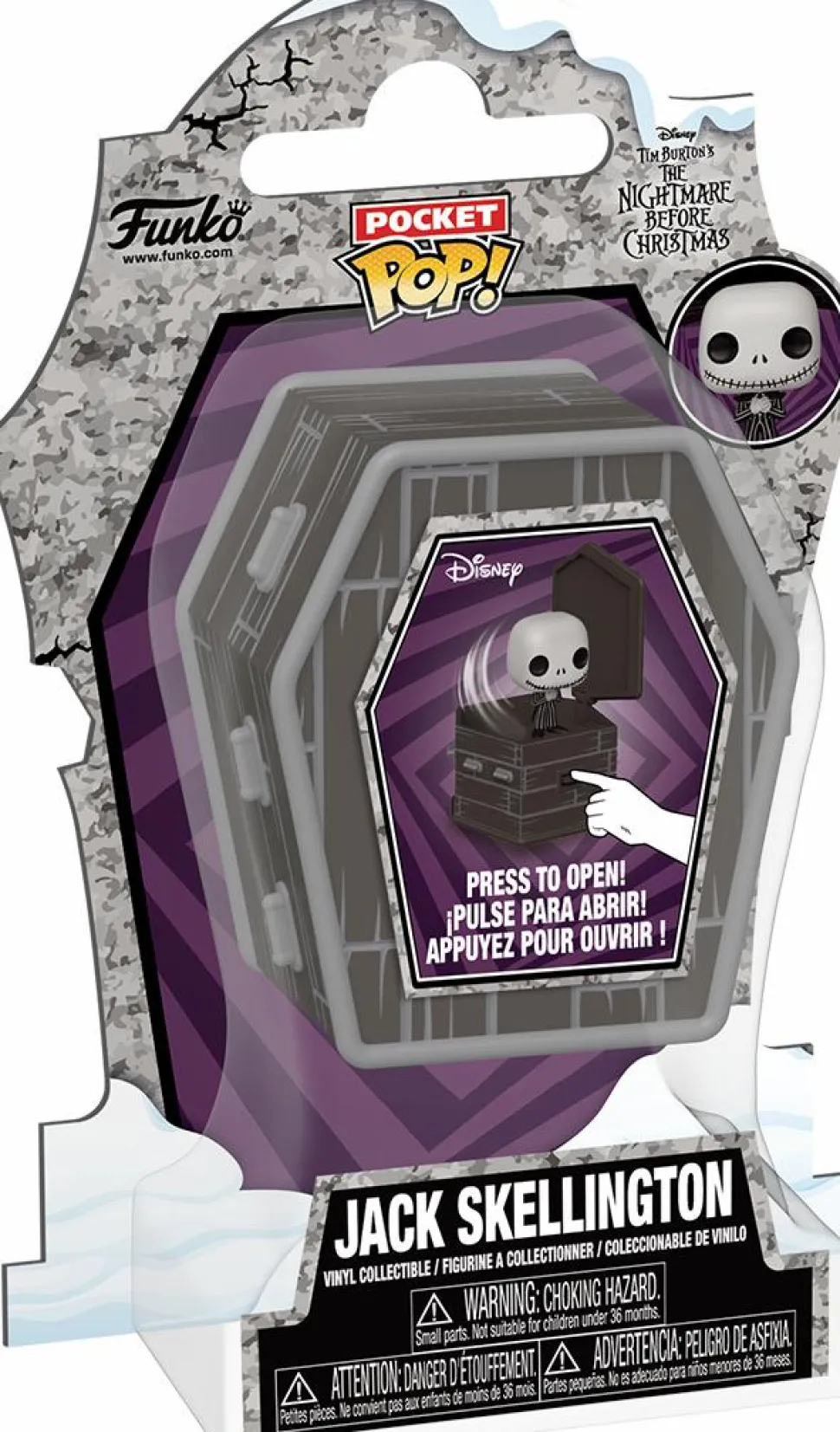 The Nightmare Before Christmas - Jack Skellington in Coffin Pocket Pop! Vinyl Figure