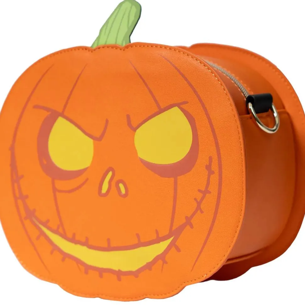 The Nightmare Before Christmas - Jack-O-Lantern Glow in the Dark 9" Faux Leather Crossbody Bag