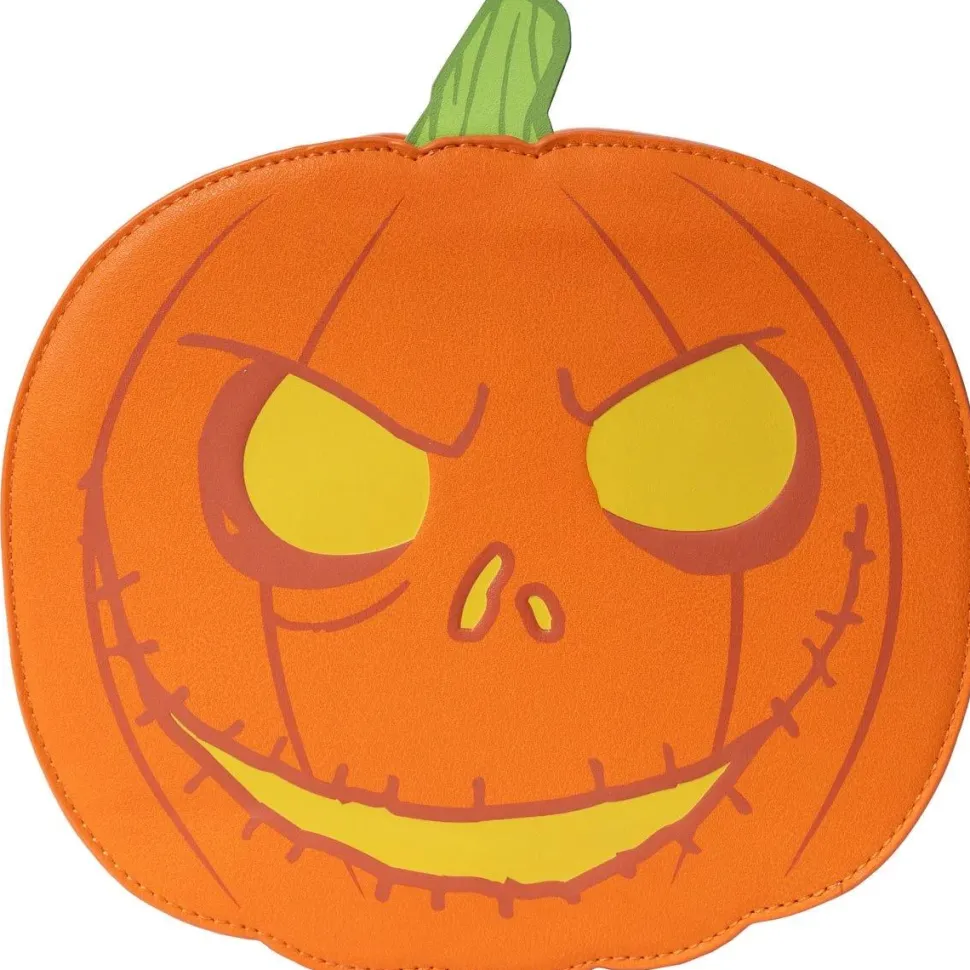 The Nightmare Before Christmas - Jack-O-Lantern Glow in the Dark 9" Faux Leather Crossbody Bag