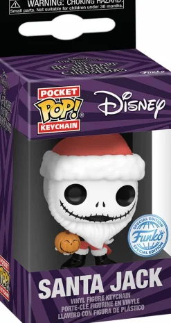 The Nightmare Before Christmas - Santa Jack with Jack-O-Lantern Pocket Pop! Keychain