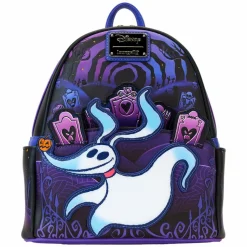 The Nightmare Before Christmas - Zero Graveyard Light Up 10" Faux Leather Mini Backpack