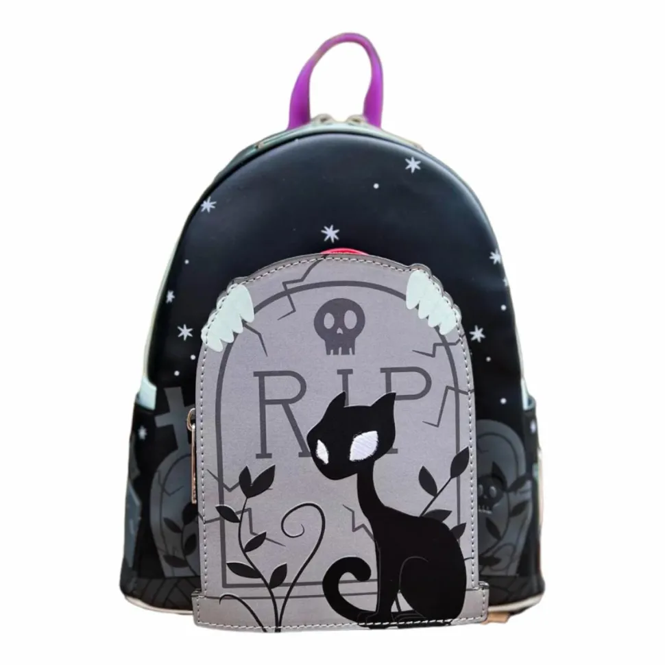The Nightmare Before Christmas - Sally Cemetery Glow in the Dark 10" Faux Leather Mini Backpack